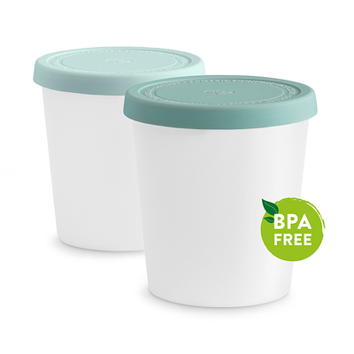 Springlane Aufbewahrungsbehälter für Eis 2er-Set 1l Silikon BPA frei