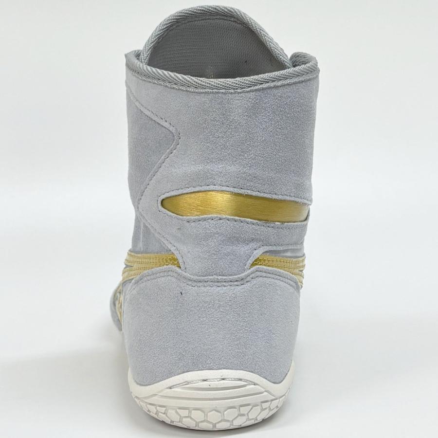 Pre-owned Asics Wrestling Shoes Ex-eo / Gray/gold/sole White Twr900 Successor Japan