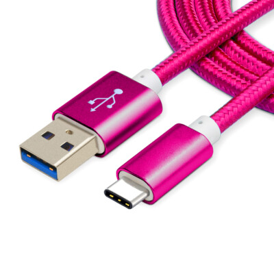 USB-C Type-C Nylon Braided Rope Data Sync Charger Charging Cable Cord LOT