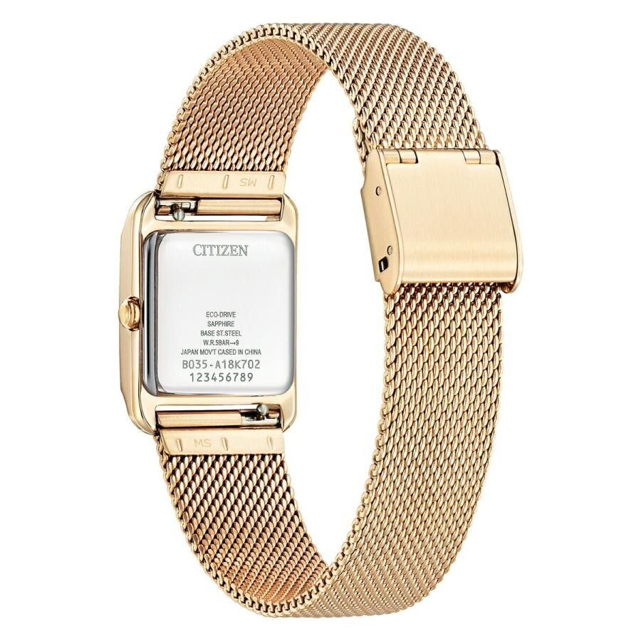 Pre-owned Citizen L Ew5593-64d Women's Watch Gold Photovoltaic Eco-drive With Spare Belt