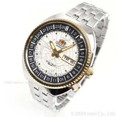 Pre-owned Orient Revival Rn-aa0e01s Men Watch Ivory Dial World Map Automatic Mechanical