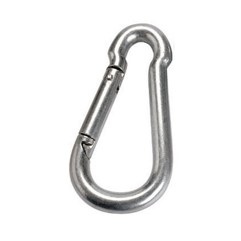 10x Karabinerhaken Karabiner Feuerwehrkarabiner Haken Stahl Feuerverzinkt