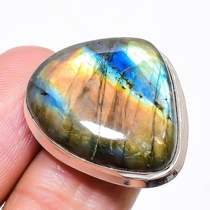 Labradorite Gemstone 925 Sterling Silver Jewelry Ring Size Adjustable I743