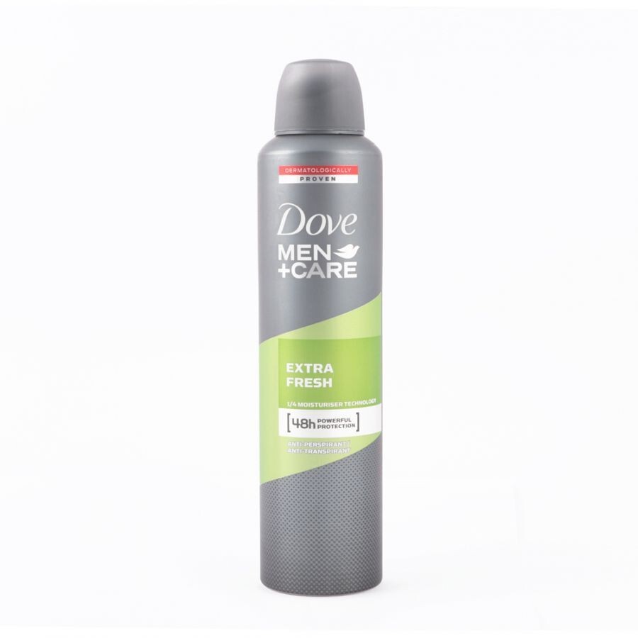 Dove For Men Anti-Perspirant Deodorant Body Spray Extra Fresh 250 ml (Lot Of 6)