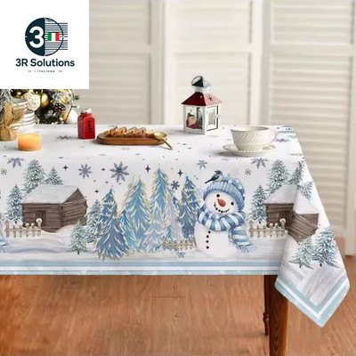 Tovaglia Rossa Natalizia Tovaglia Rettangolare Impermeabile E Antipolvere Decora