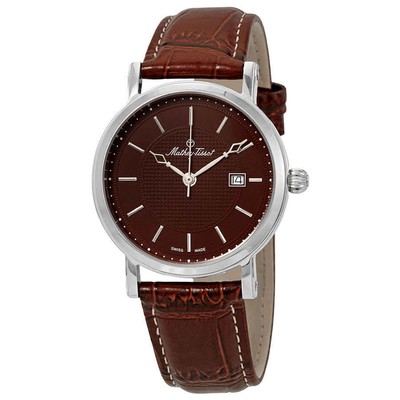 Мужские часы Mathey-Tissot City с коричневым циферблатом H611251AM
