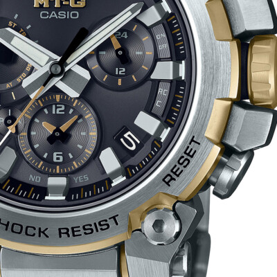 Pre-owned G-shock Mtg-b3000d-1a9jf Bluetooth Analog Silver Gold Genuine Product Casio