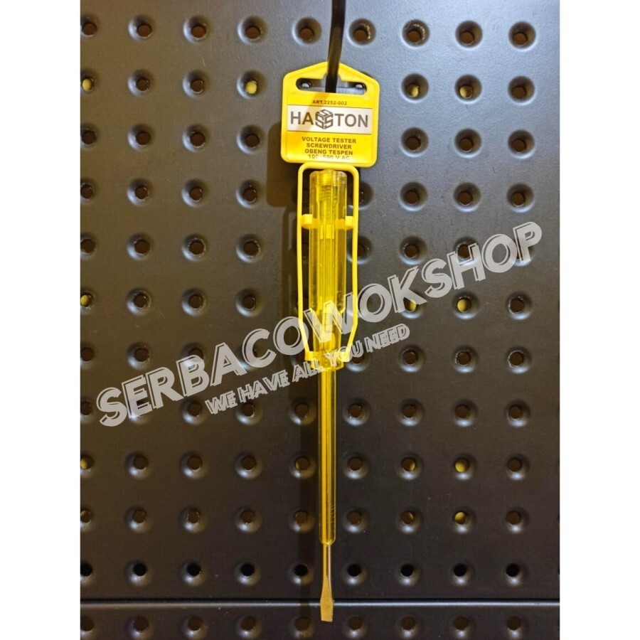 Hasston Voltage Tester Screwdriver 100-500 V AC Size 5 Inch Transparent Yellow