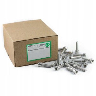 Din 912 M12 x 30mm Stainless Steel Hex Socket Cap Screws 10pk