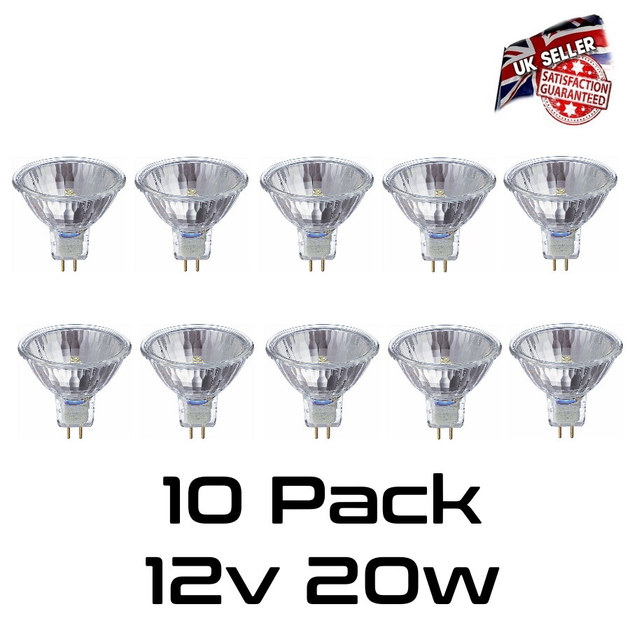 Halogen Light Bulbs 20W 35W 50W 12V Low Voltage GU5.3 50MM MR16 Dichroic 10 Pack - Picture 5 of 7