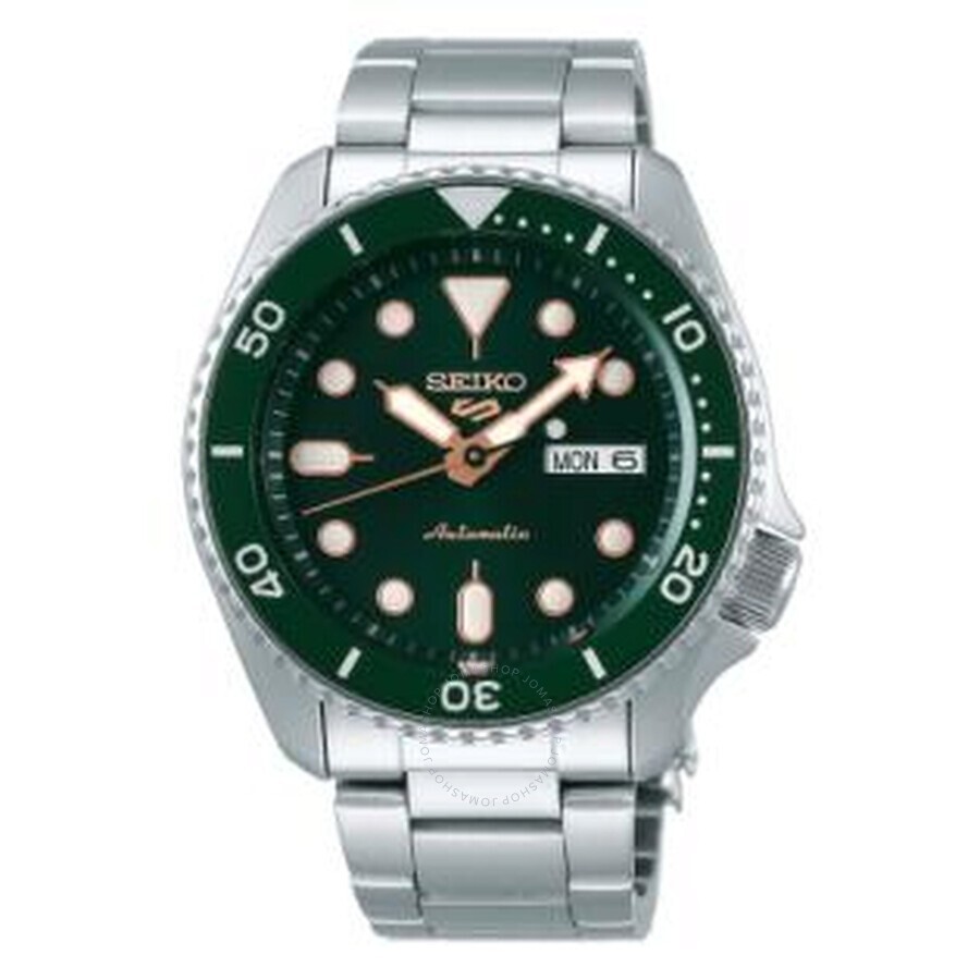 Pre-owned Seiko 5 Sports Automatic Green Dial Men's Watch Srpd63k1