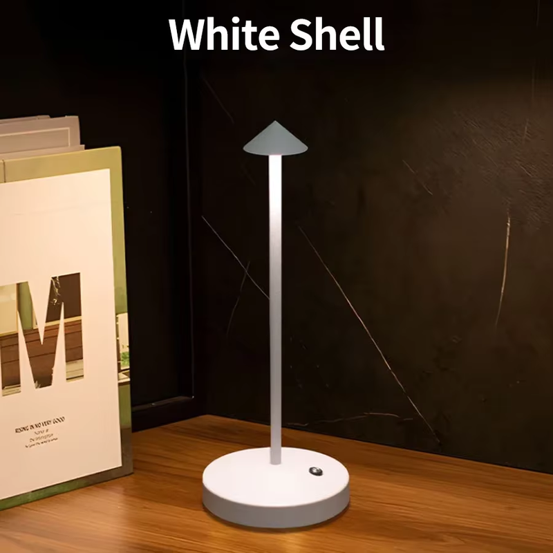 Lampe LED De Table Rechargeable Avec Capteur Tactile, Lampe De Bureau De Nuit Po