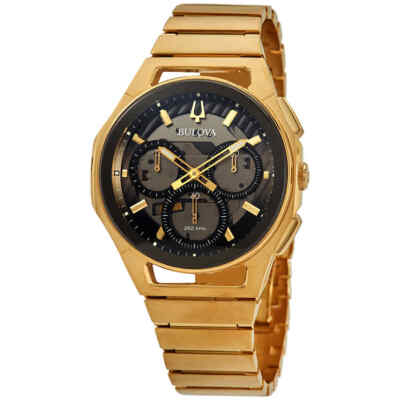 Кварцевые мужские часы с хронографом Bulova Curv 97A144