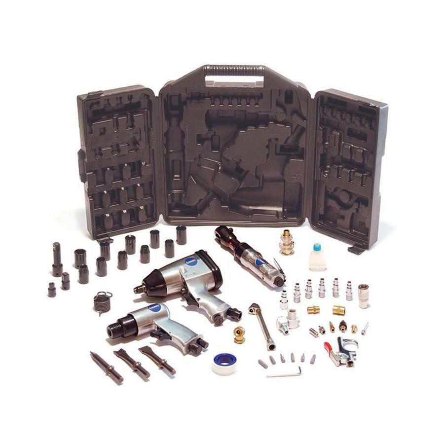 Primefit ATK1000 50-Piece Air Tool Kit with Impact, Ratchet, Chisel, Blow Gun
