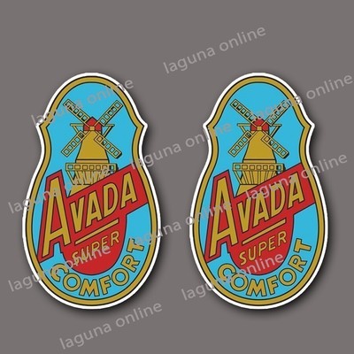 avada super-comfort Logo Gloss Weatherproof Decal Sticker