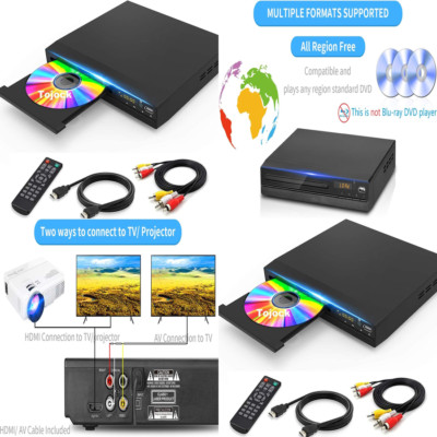 1080p Full HD DVD CD Player All Region HDMI RCA USB Digital Media Video PAL NTSC