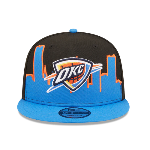 Кепка New Era 9Fifty Black/Blue Oklahoma City Thunder 2022 Tip-Off Snapback
