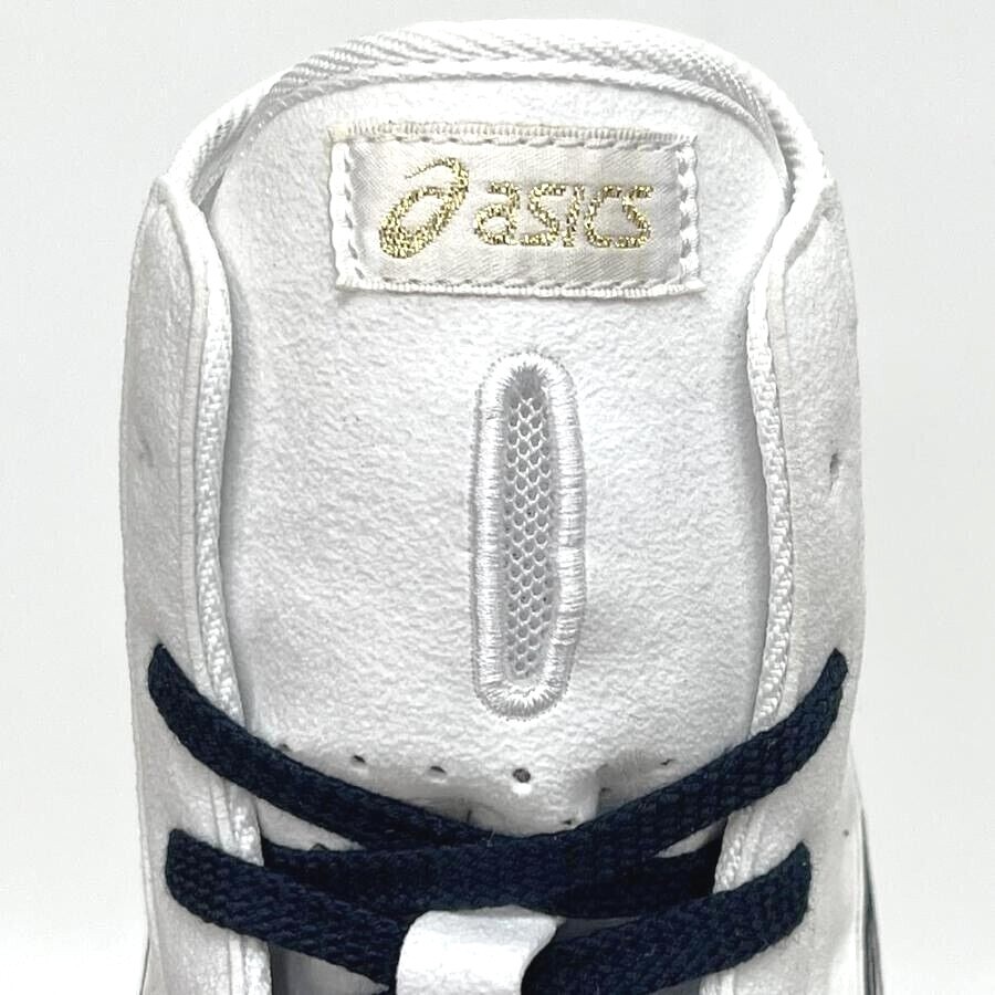 Pre-owned Asics Wrestling Shoes 1083a001 White/navy(silver) Ex-eo(twr900) Successor Aw:wt In White,navy(silver)
