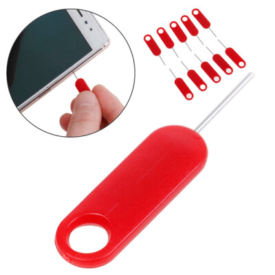 10pcs SIM Card Tray Removal Eject Pin Key Tool Stainless Steel Needle Ejector