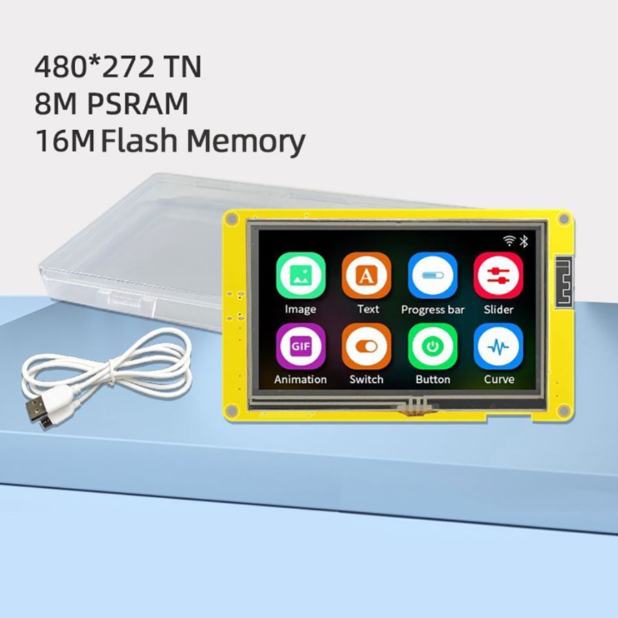 WIFI&Bluetooth LVGL inch Display ESP32-S3 480*270 Arduino 4.