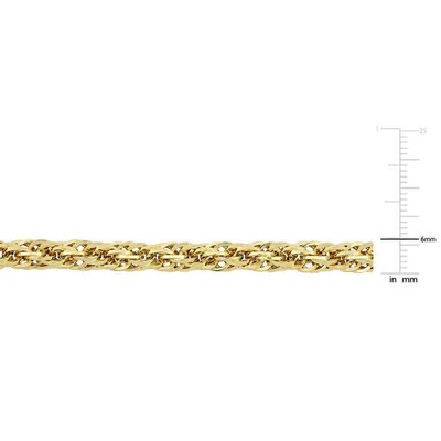 Pre-owned Amour 6mm Infinity Rope Chain Bracelet In 14k Yellow Gold, 7.5 In