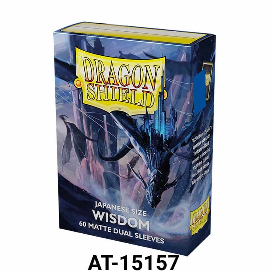 Японский двойной матовый Wisdom 60 карат Драконий щит YuGiOh с рукавами