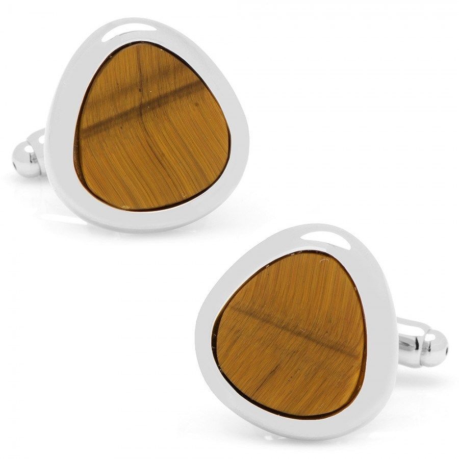 Мужские запонки Tiger's Eye