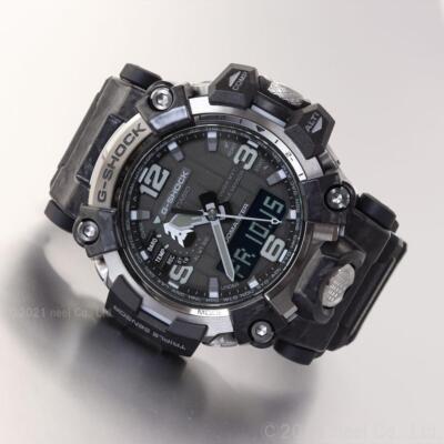Pre-owned Casio G-shock Gwg-2000-1a1jf Black Red Carbon Mudmaster Men's Wrist Watch