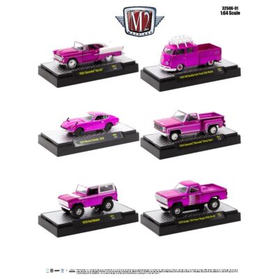M2 Machines Auto-Thentics 6 PK 1:64 Scale Die-cast Play Vehicles