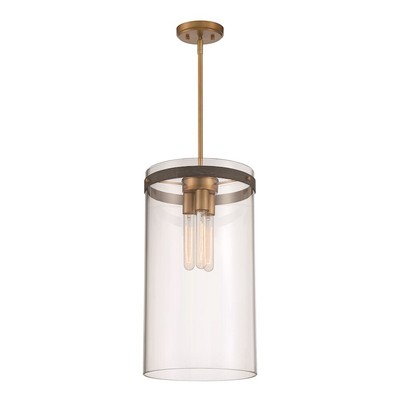 Designers Fountain Reflecta 1 Light 12'' Pendant, Brass/Clear - D227M-11P-OSB