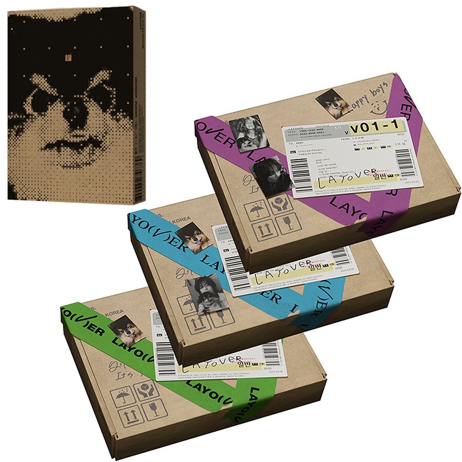 BTS V LAYOVER 3形態×6 GLOBAL特典Card