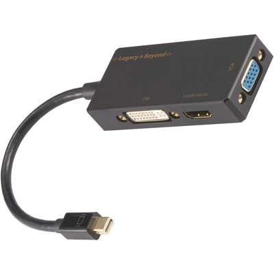 SIIG Mini DisplayPort to VGA/DVI-D/HDMI 4K 3 in 1 Adapter Converter Thunderbolt