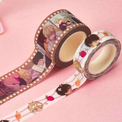 No Love Zone Manhwa Chibi 15mm Glitter Washi Tapes [RARE/OOP/BL]