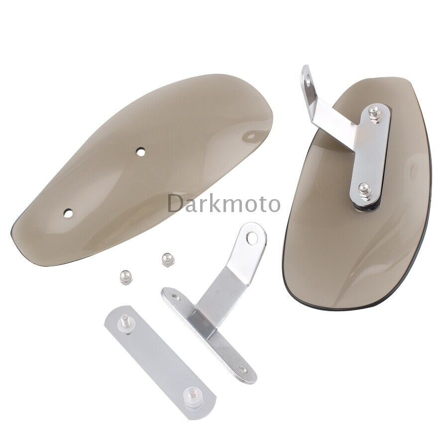Universal Smoke Motorcycle Handle Bar Hand Guard Protector Wind Deflector Shield