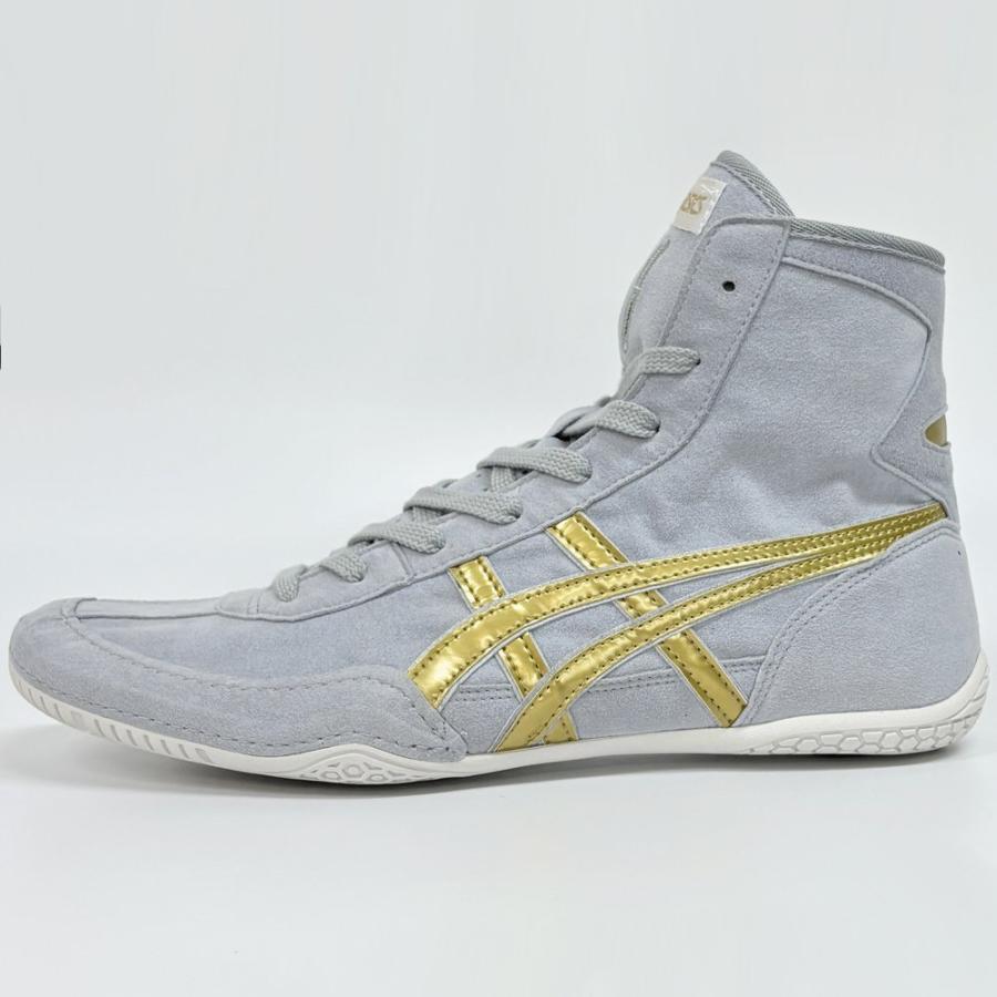 Pre-owned Asics Wrestling Shoes Ex-eo / Gray/gold/sole White Twr900 Successor Japan