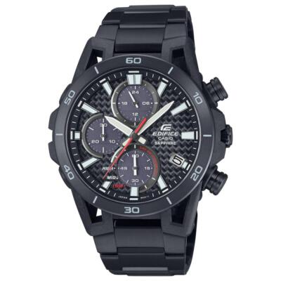 Pre-owned Casio Edifice Sospensione Efs-s640ydc-1ajf Men Watch Chronograph Solar Carbon
