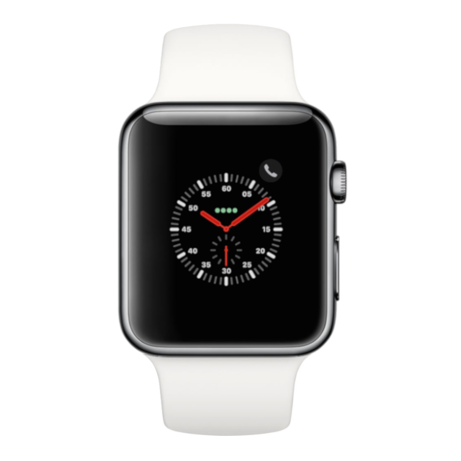 Used Apple Watch Series 2 White - Aluminium - 42mm - White Band | eBay