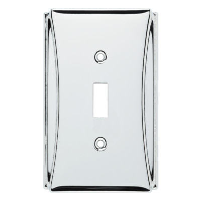 Brainerd W35390-PC Upton Polished Chrome Single GFCI Outlet Cover Plate