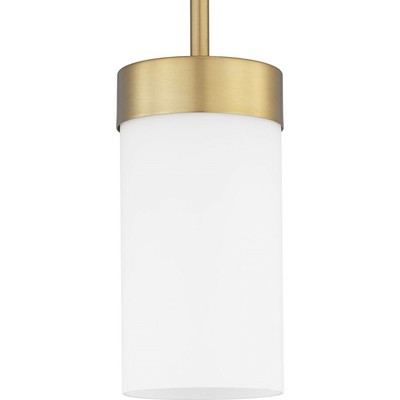 Progress Lighting Elevate Mini-Pendant, Etched White Glass/Bronze - P500151-109