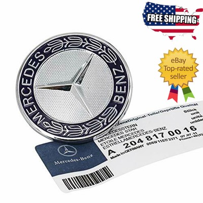 NEW Genuine Mercedes Benz MB E W124 front hood ornament Star Logo A1248800086