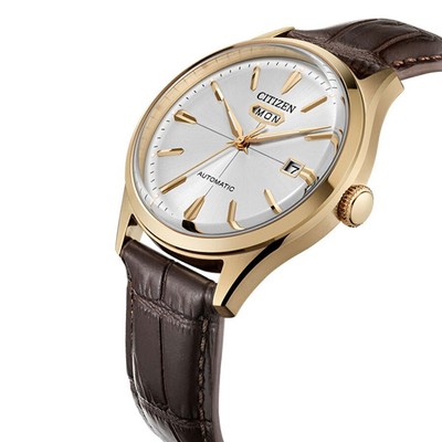 Pre-owned Citizen Brown Mens Analogue Watch Nh8393-05ae