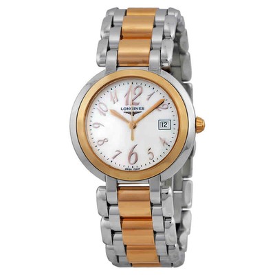 Женские часы Longines Prima Luna MOP с циферблатом из стали и розового золота L81125836