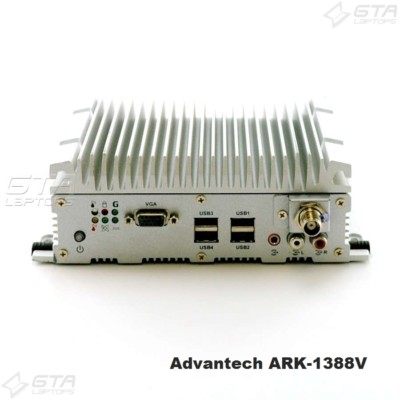 Advantech ARK-1388V Vehicle Fanless Computer RuggedDesign NO HDD USB Port Broken