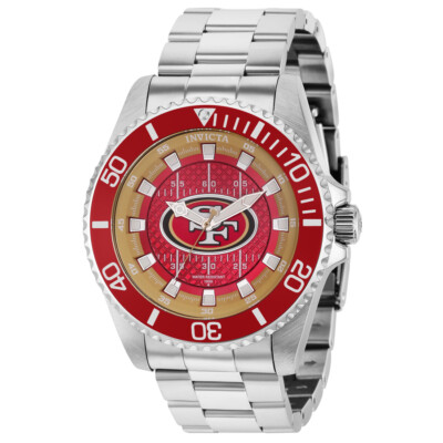 Invicta NFL San Francisco 49ers Quartz Red Dial Men's Watch 36931