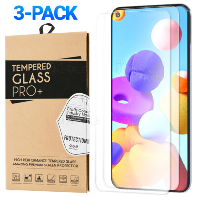 3-Pack Tempered Glass Screen Protector For Samsung Galaxy A11 A21 A21s
