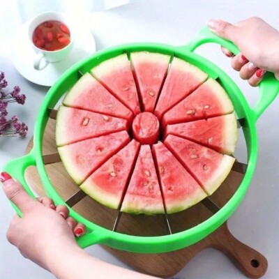 Watermelon Cutting Stainless Steel Fruit Cutter Home Watermelon Slicer Large