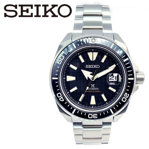Pre-owned Seiko Prospex King Samurai Black Srpe35k1 Automatic Sapphire Watch