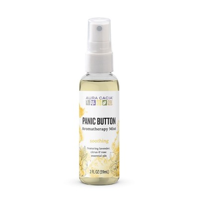 Aura Cacia Panic Button Essential Soutions Mist 2 жидких унции спрей