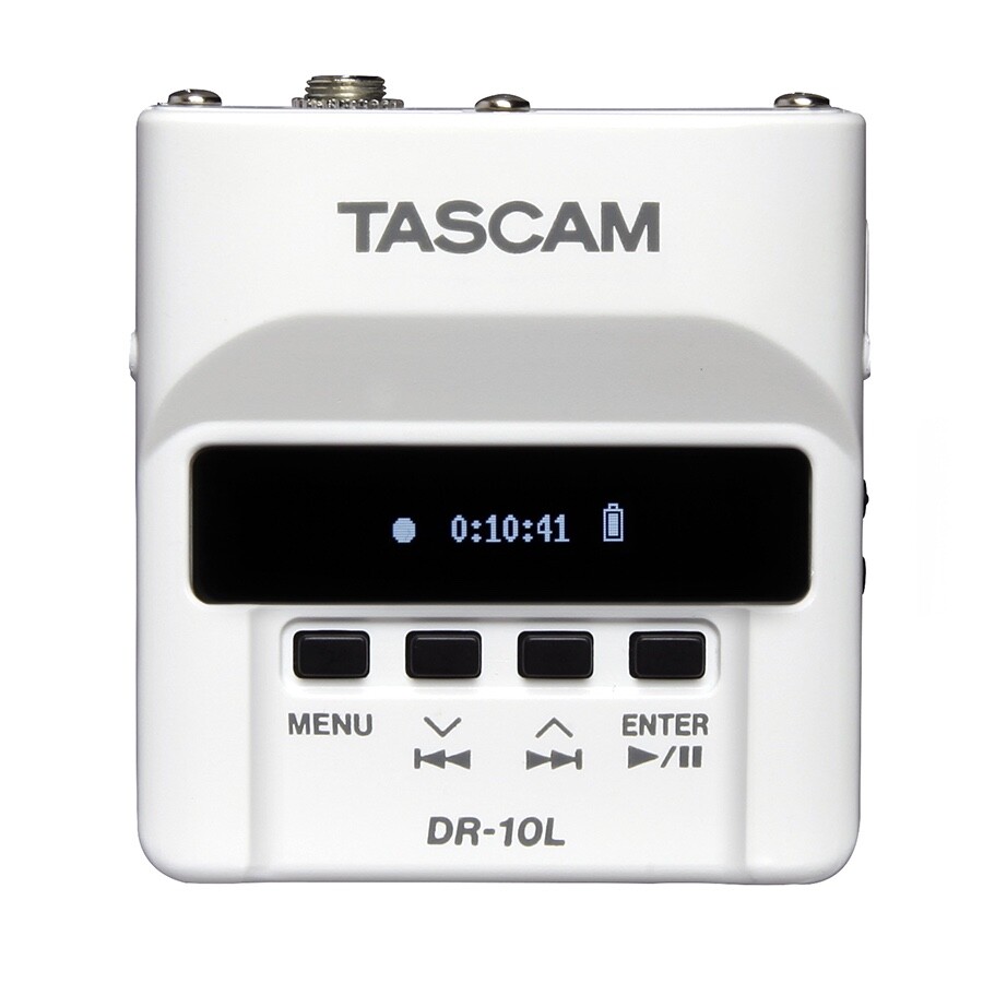 TASCAM DR-10L Portable Digital Audio Recorder (white)