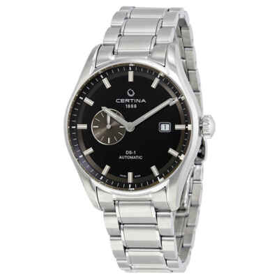 Мужские часы Certina DS-1 с автоматическим черным циферблатом C006.428.11.051.00